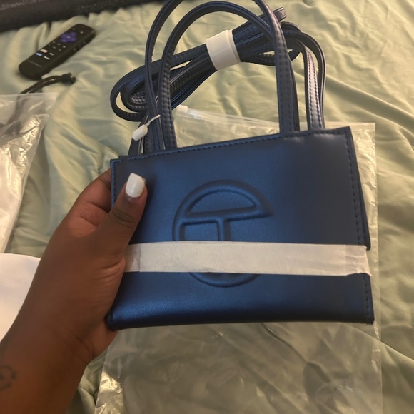 Cobalt Small Telfar Shopping Bag - Picture 1 of 12